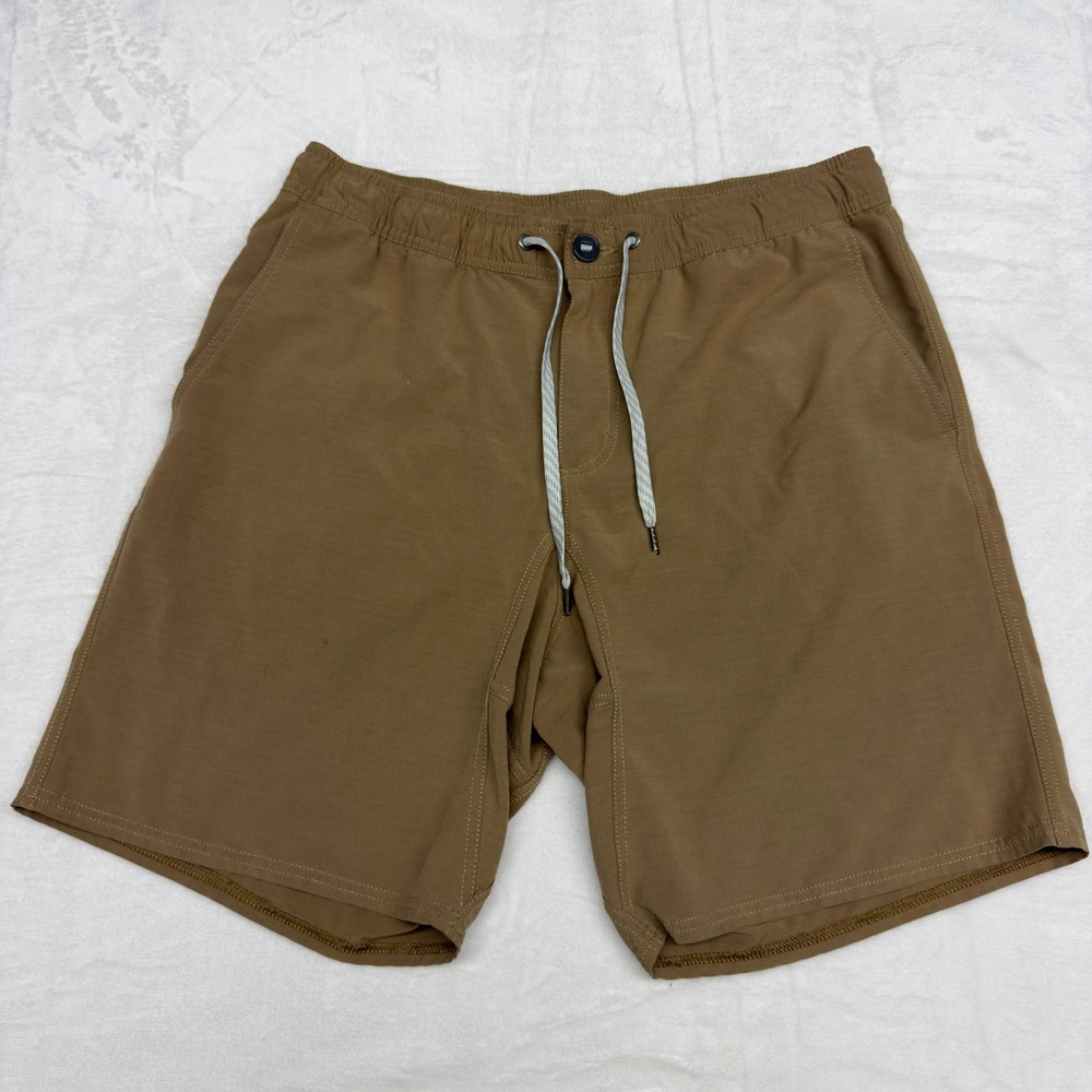 Vuori Shorts Mens Large Brown V350 Performance Athletic Board Shorts 8.5in